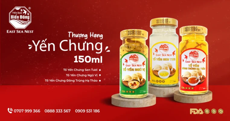 Tổ Yến Chưng Thượng Hạng 150ml Yến Sào Biển Đông ESN