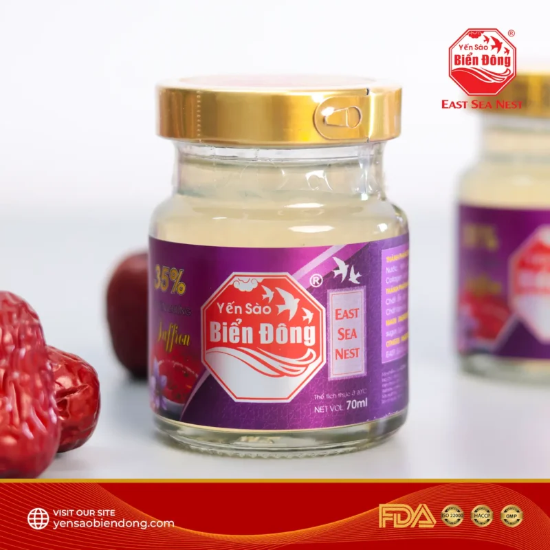 Tổ Yến Chưng Saffron 70ml Yến Sào Biển Đông ESN