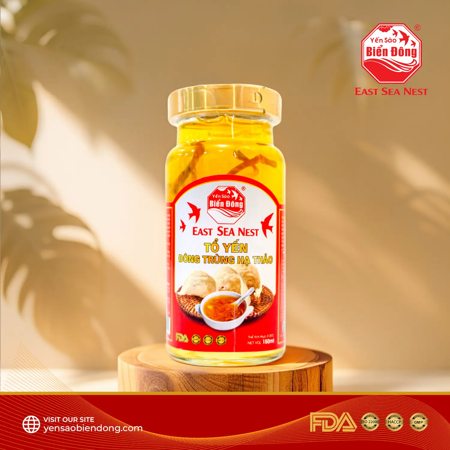 Tổ Yến Đông Trùng Hạ Thảo Thượng Hạng 150ml East Sea Nest