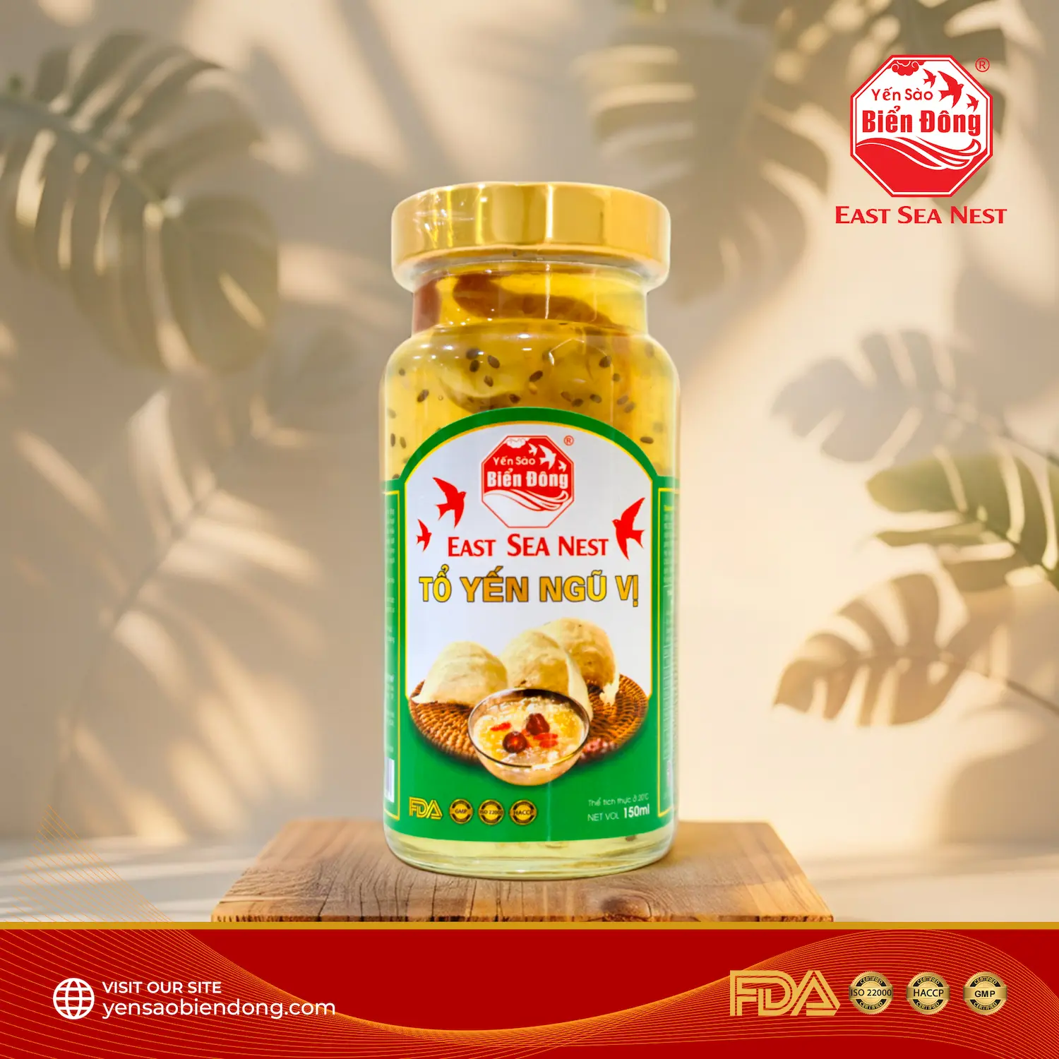 Tổ Yến Ngũ Vị Thượng Hạng 150ml East Sea Nest