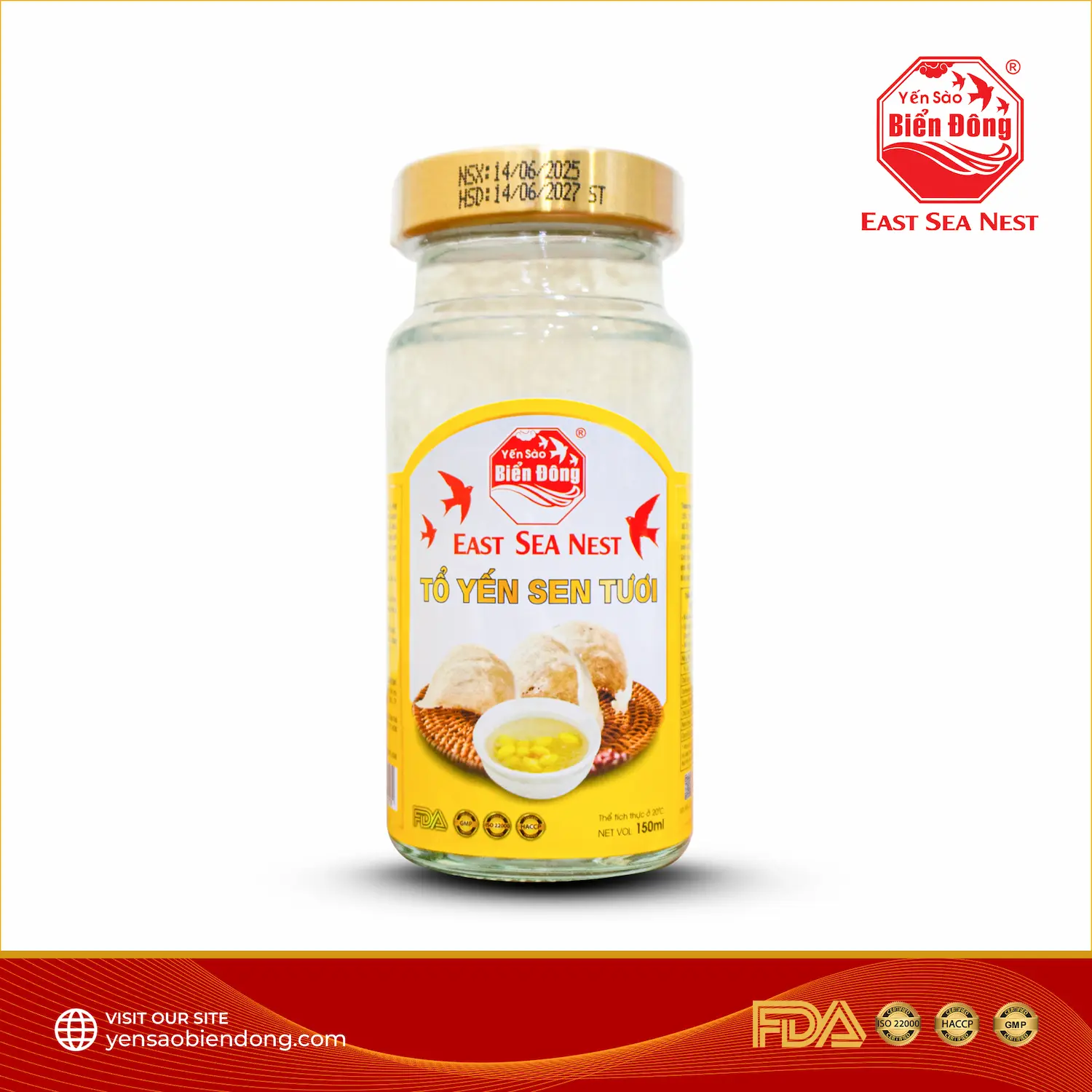 Tổ Yến Sen Tươi Thượng Hạng 150ml East Sea Nest