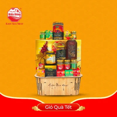 Giỏ Quà Tết Thịnh Vượng - Yến Sào Biển Đông ESN