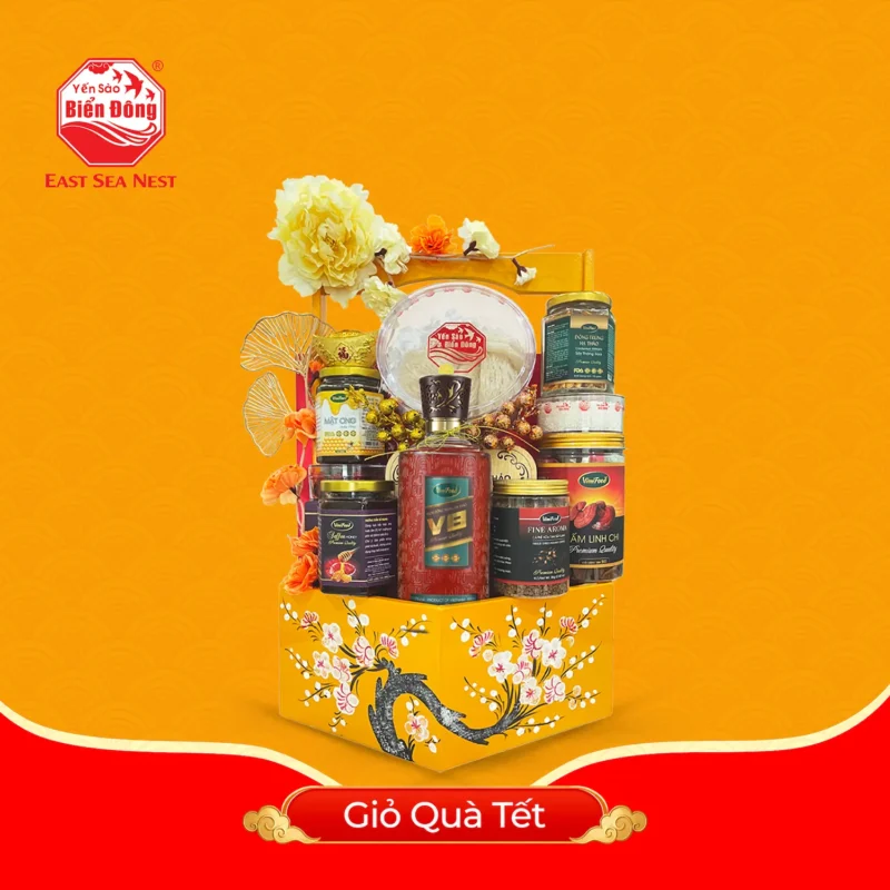 Giỏ Quà Tết VIPGOLD - Yến Sào Biển Đông ESN